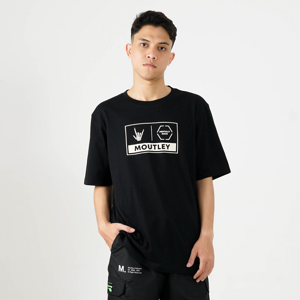 Moutley Men's T-Shirt Mild Cotton Mentally Rock OL-020324