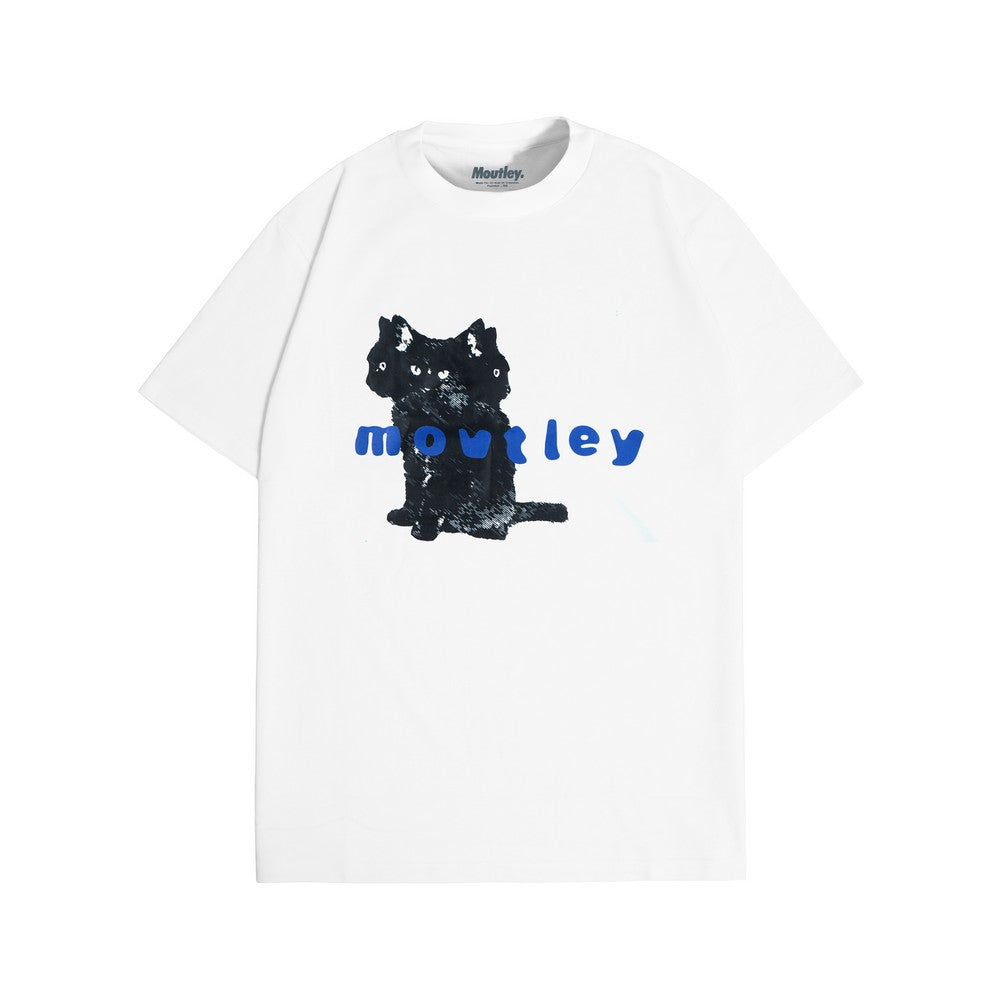 Moutley Men's T-Shirt Short Sleeve Oversized Fit Cotton 16s Three Heads 081224