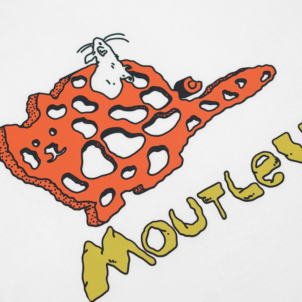 Moutley Men's T-Shirt Short Sleeve Oversized Fit Cotton 16s Cheese OL-C100125