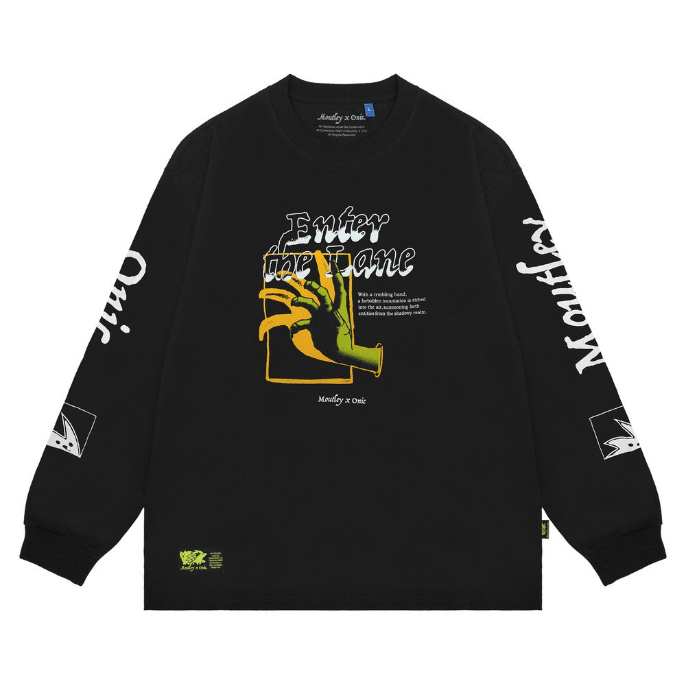 Moutley x Onic - Men's T-Shirt Long Sleeve Oversized Fit Cotton 16s The Lane 300325