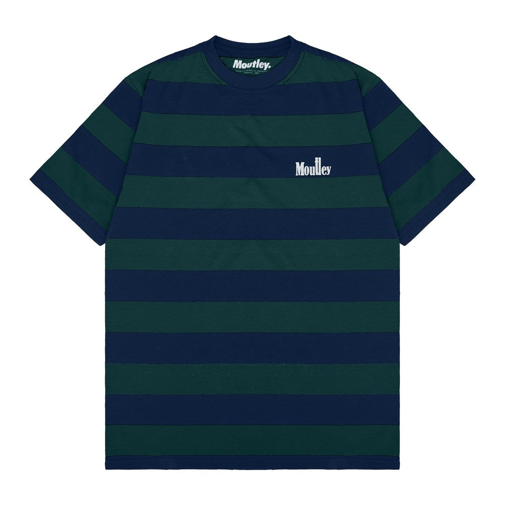 Moutley Men's T-Shirt Short Sleeve Oversized Fit Cotton 16s Stripe OL-C230325