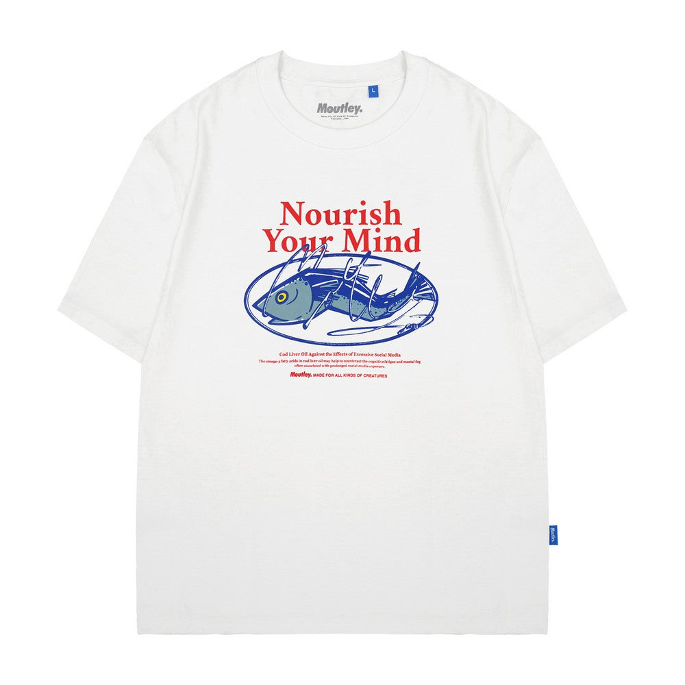 Moutley Men's T-Shirt Short Sleeve Oversized Fit Cotton 16s Nourish OL-060725