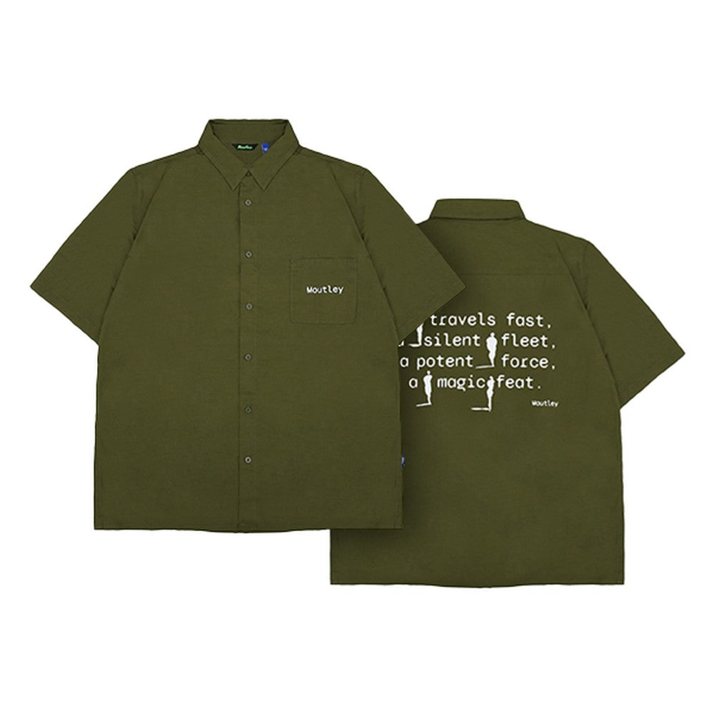 Moutley Men's Shirt Short Sleeve Oversized Fit Cotton Shoko OL-C010125