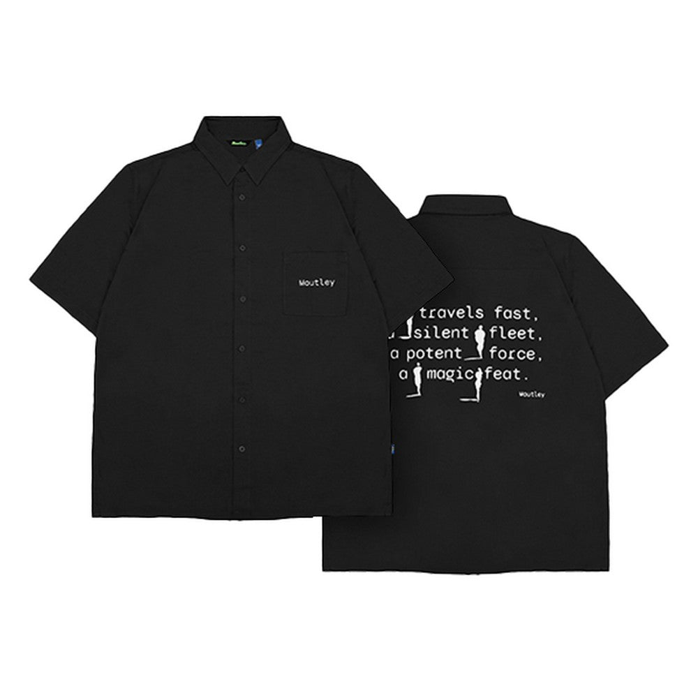 Moutley Men's Shirt Short Sleeve Oversized Fit Cotton Shoko OL-C010125