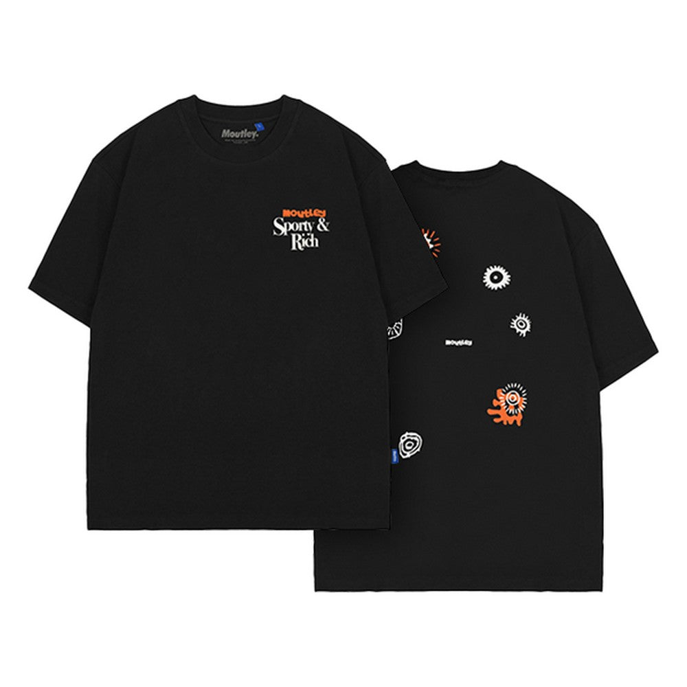 Moutley Men's T-Shirt Short Sleeve Oversized Fit Cotton Sporty & Rich OL-C270125