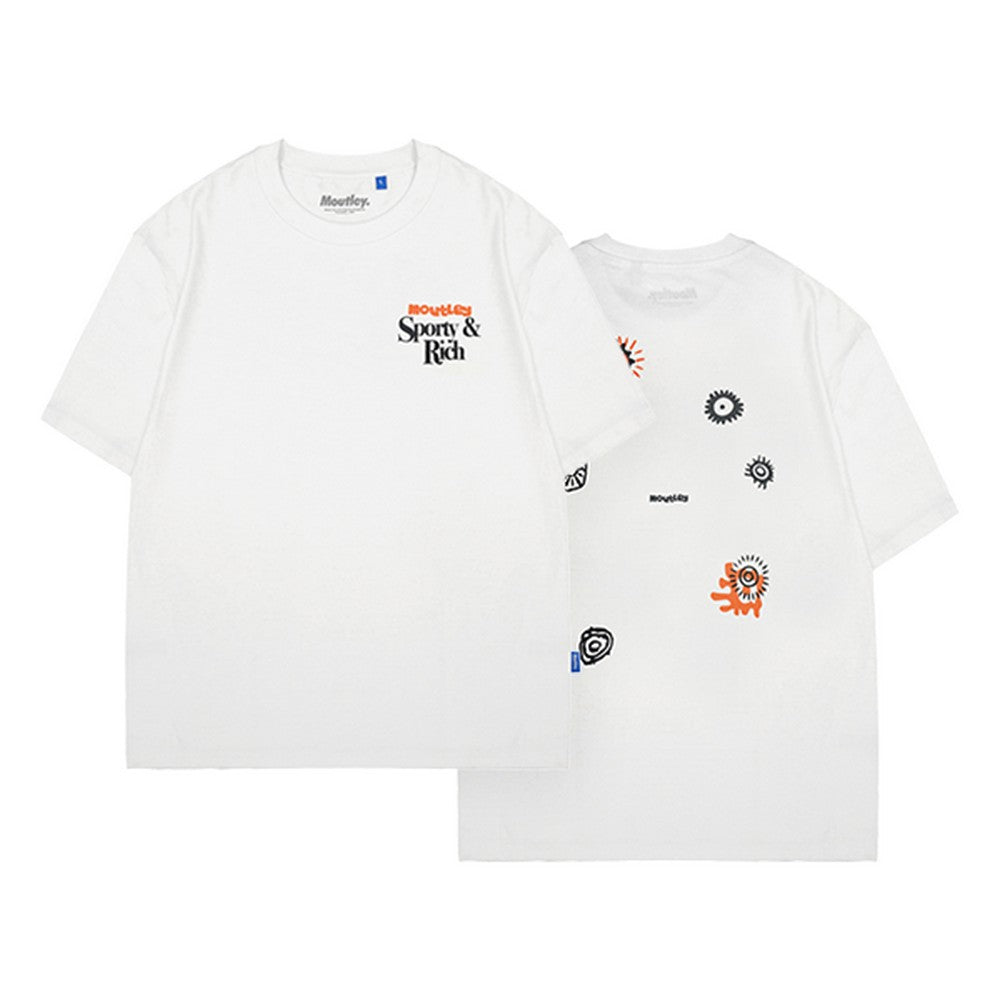 Moutley Men's T-Shirt Short Sleeve Oversized Fit Cotton Sporty & Rich OL-C270125