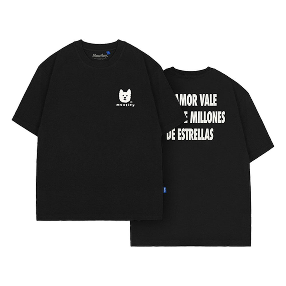 Moutley Men's T-Shirt Short Sleeve Oversized Fit Cotton 16s Tu Amor OL-041224