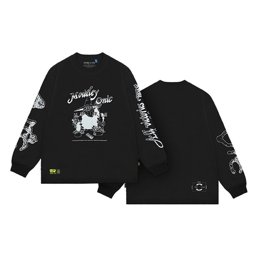Moutley x Onic - Men's T-Shirt Long Sleeve Oversized Fit Cotton 16s Witch 320325