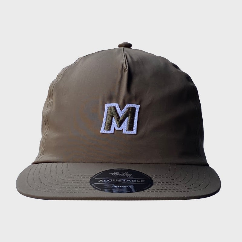 Moutley Men's Snapback Hat M Logo Green 020123