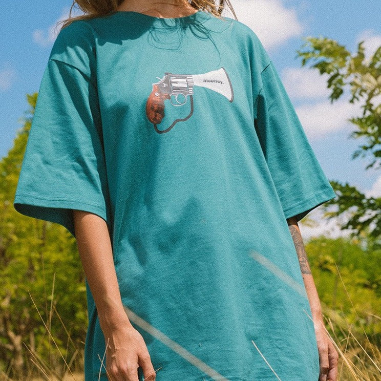 Moutley T-Shirt Gun And Speaker Design C100423